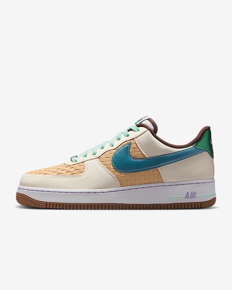 Nike Air Force 1 Retro Men's Shoes - Summit White/Mint Foam/Hydrangeas/Glacier Blue