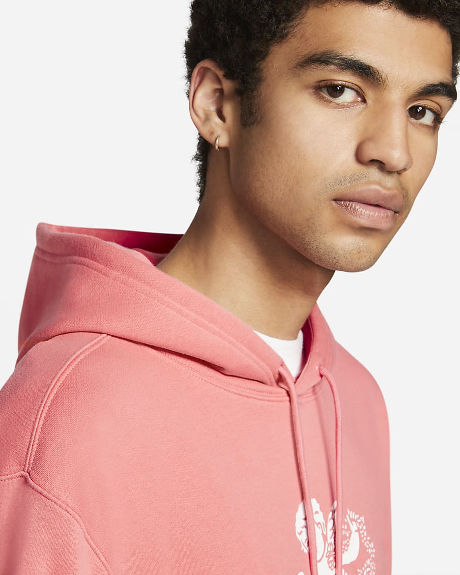 Nike SB Graphic Skate Hoodie - Pink Salt/White