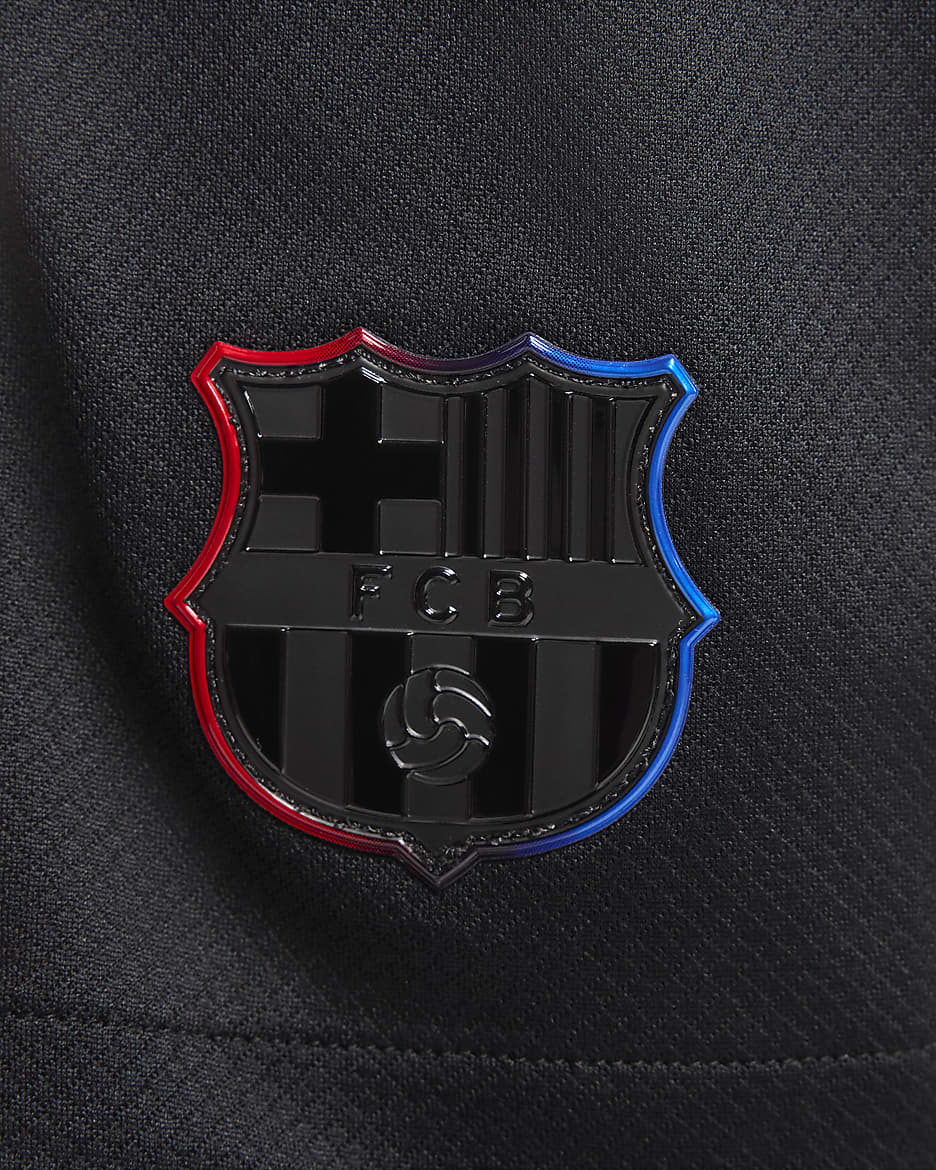 F.C. Barcelona 2024/25 Stadium Away Women's Nike Dri-FIT Football Replica Shorts - Black/University Red/Hyper Royal/Black