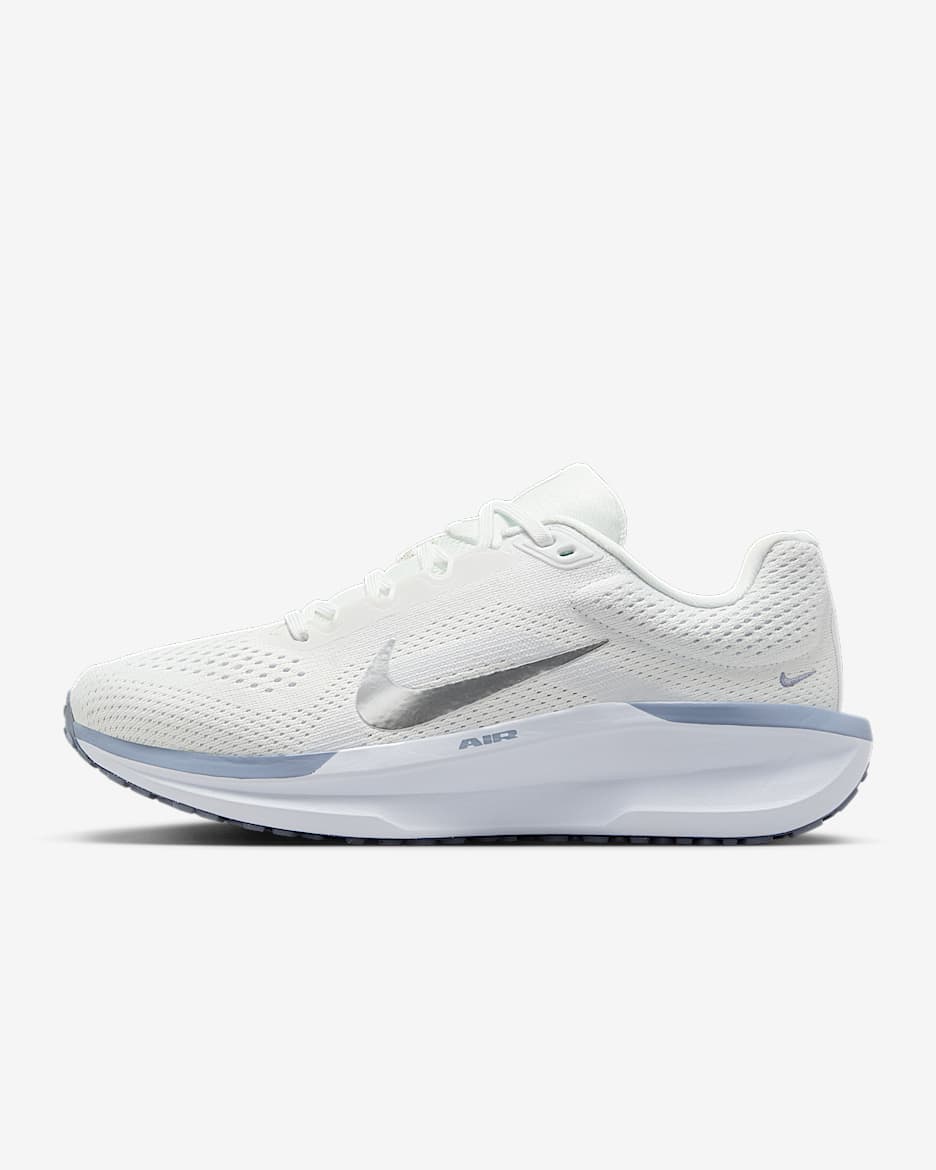 Chaussure de running sur route Nike Winflo 11 pour femme - Summit White/Football Grey/Ashen Slate/Metallic Silver