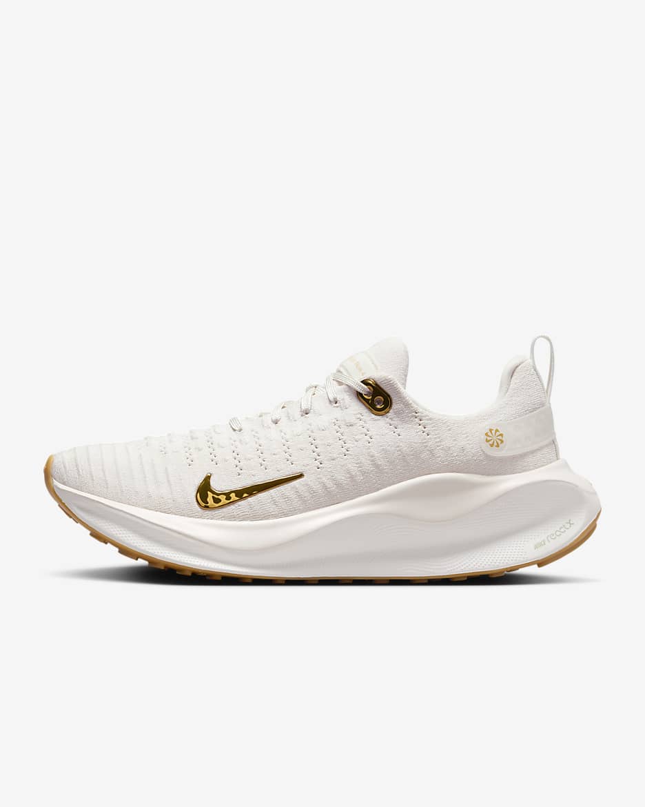 Nike InfinityRN 4 Zapatillas de running para asfalto - Mujer - Phantom/Blanco/Gum Light Brown/Oro metalizado