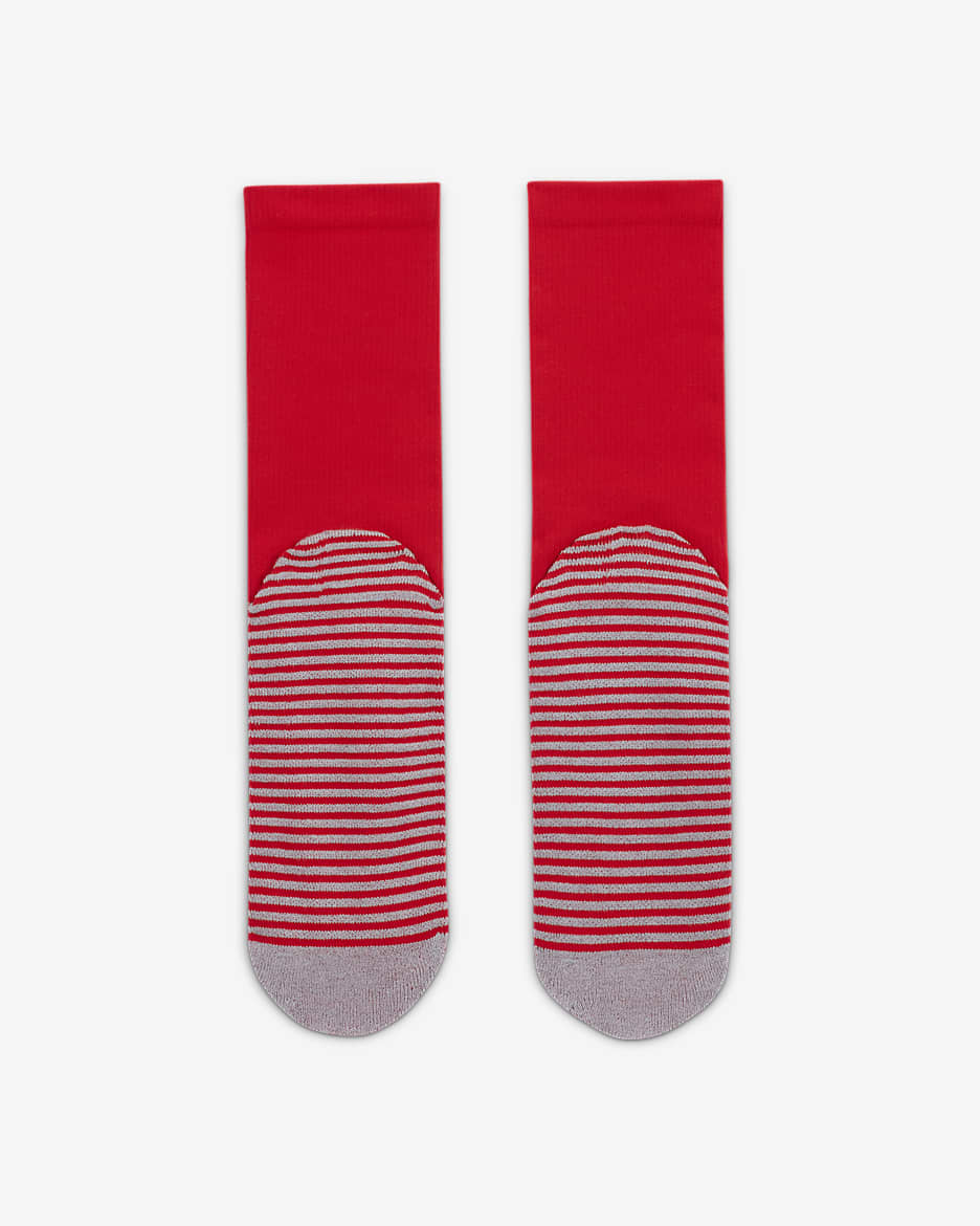 Chaussettes de football mi-mollet Nike Strike - University Red/Blanc