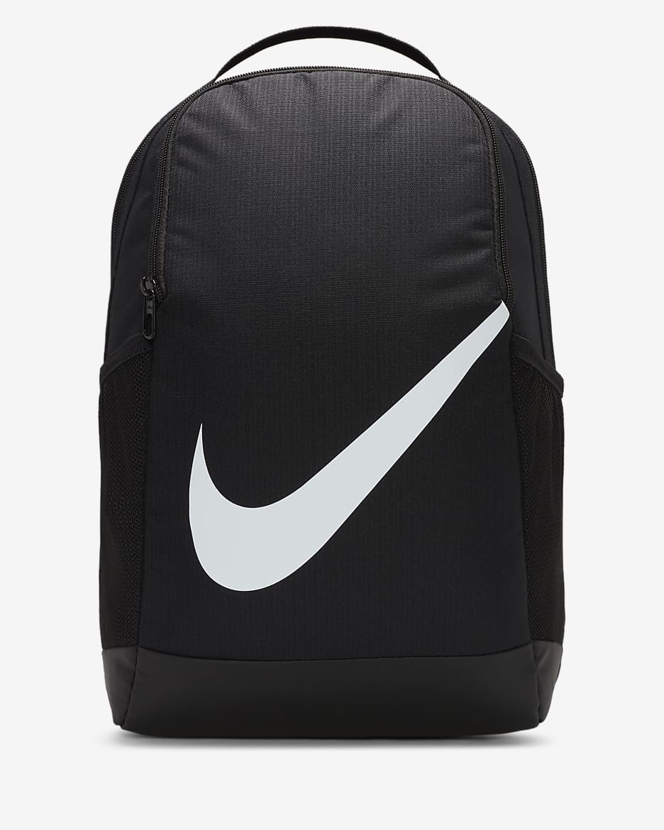 Nike Brasilia Kinder-Rucksack (18 l) - Schwarz/Schwarz/Weiß