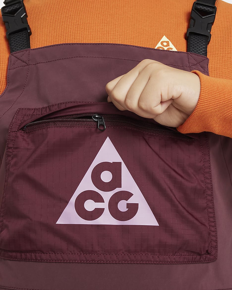 Nike ACG Storm-FIT Big Kids' Puddle Pants - Night Maroon/Violet Dust/Violet Dust