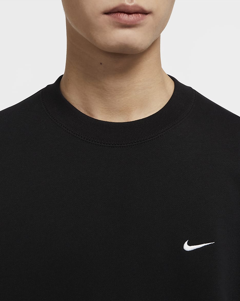 NikeLab Fleece Crew - Black/White