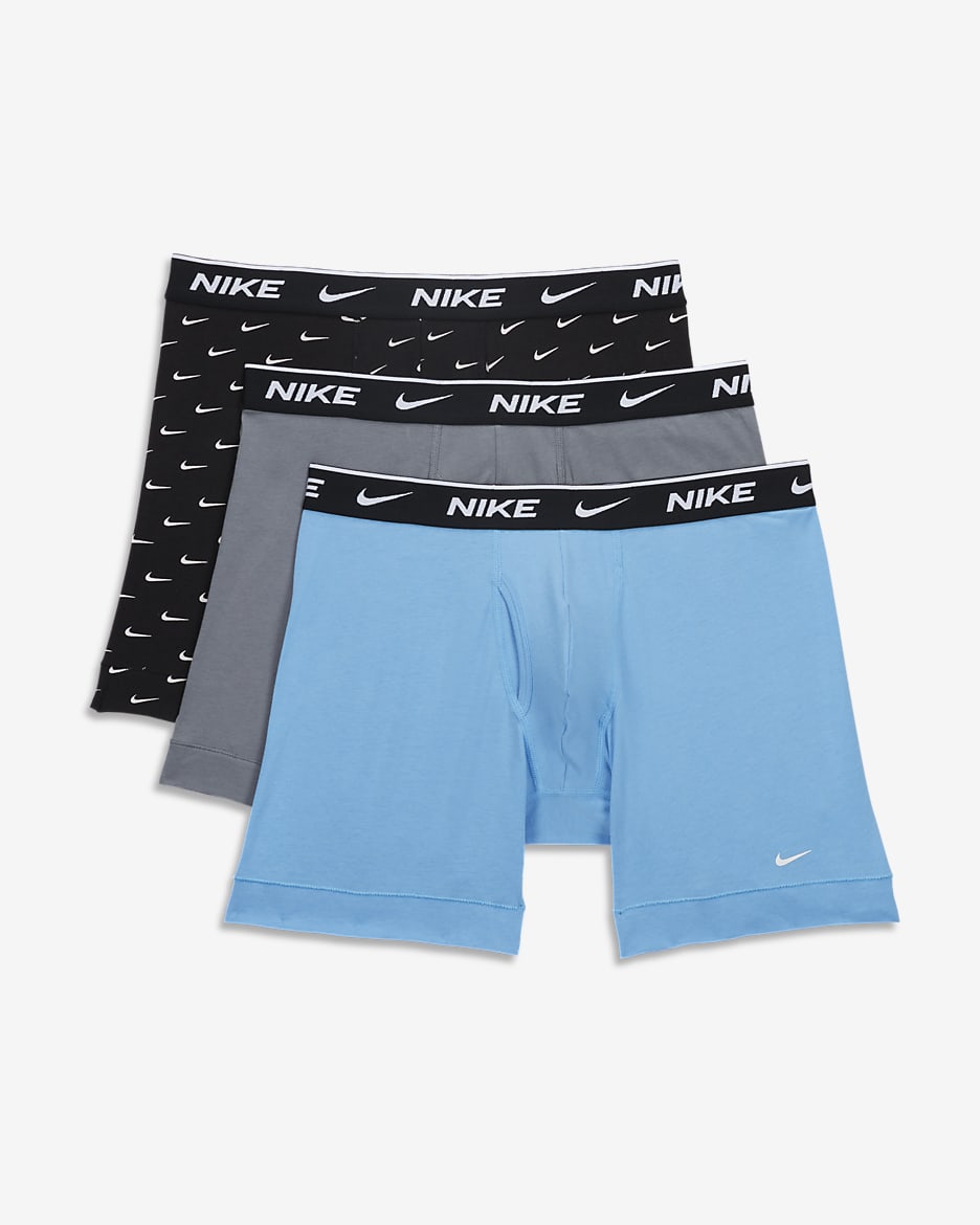 Ropa interior para hombre Nike Dri-FIT Essential Cotton Stretch (paquete de 3) - Multicolor