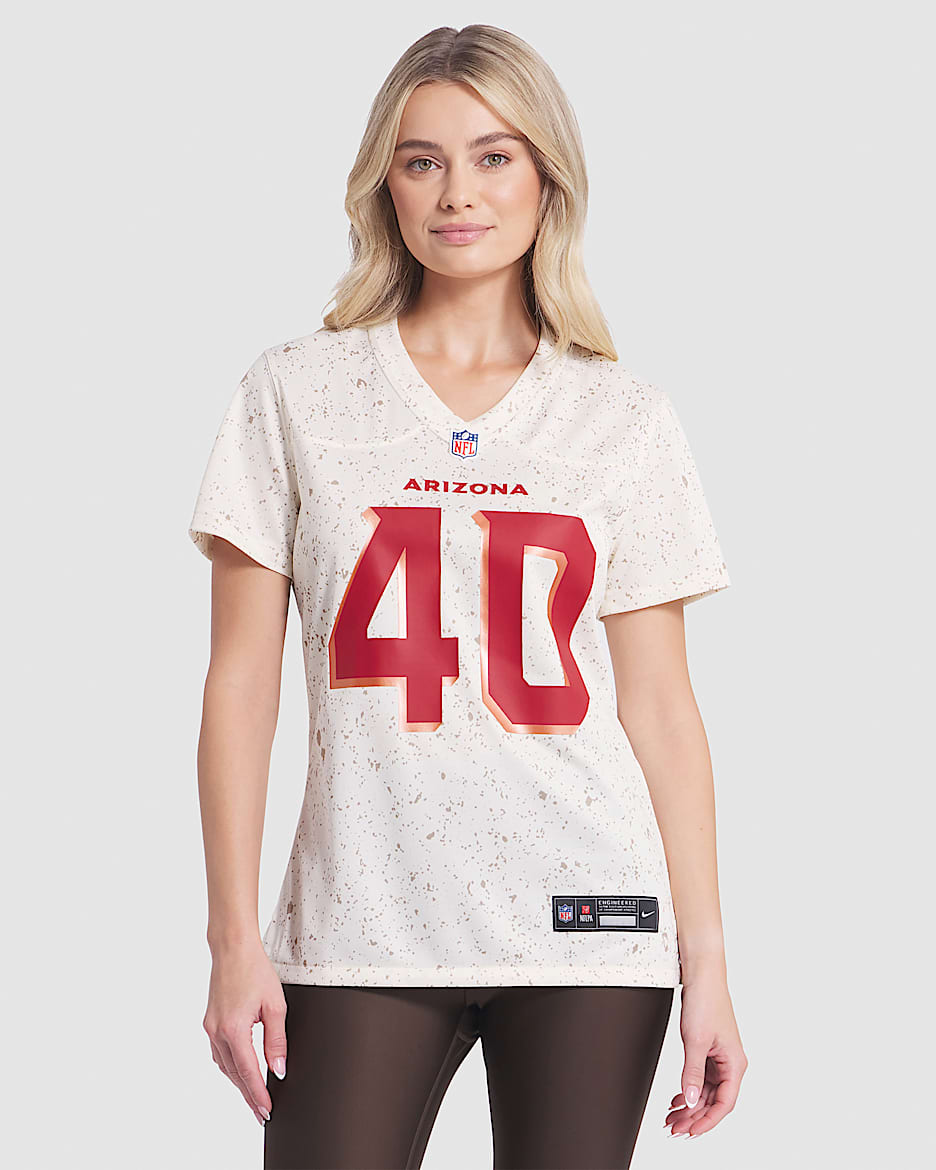 Jersey Nike de la NFL Game para mujer Patt Tilman Arizona Cardinals Rivalries Collection - Natural