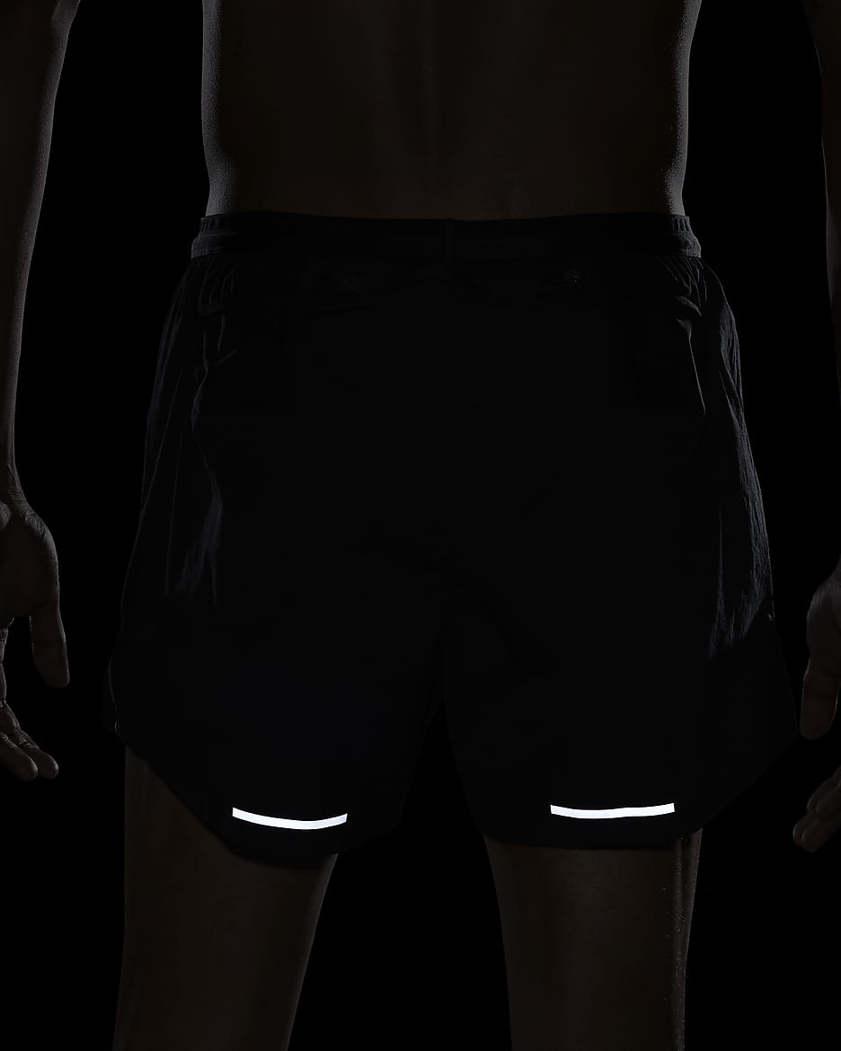 Short de running 2-en-1 10 cm Dri-FIT ADV Nike Running Division pour homme - Noir/Noir