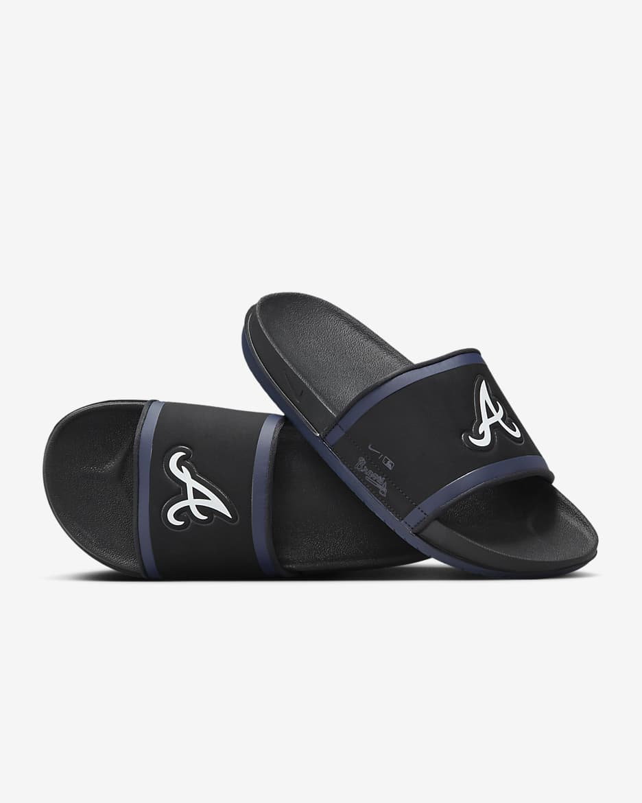 Nike Offcourt (MLB Atlanta Braves) Slide - Black/College Navy/White