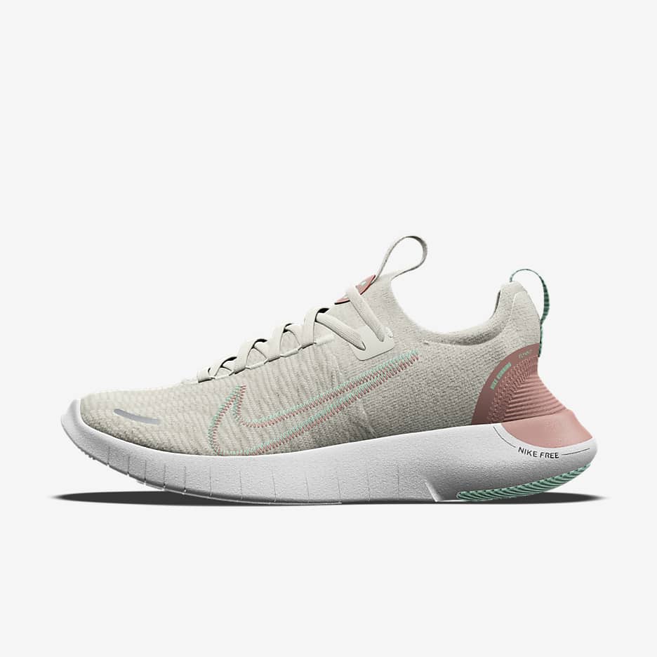 Nike Free RN By You Custom Women's Road Running Shoes - Light Orewood Brown/Phantom/Light Orewood Brown