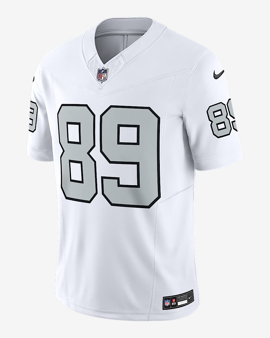 Jersey Nike Dri-FIT de la NFL Limited para hombre Brock Bowers Las Vegas Raiders - Blanco