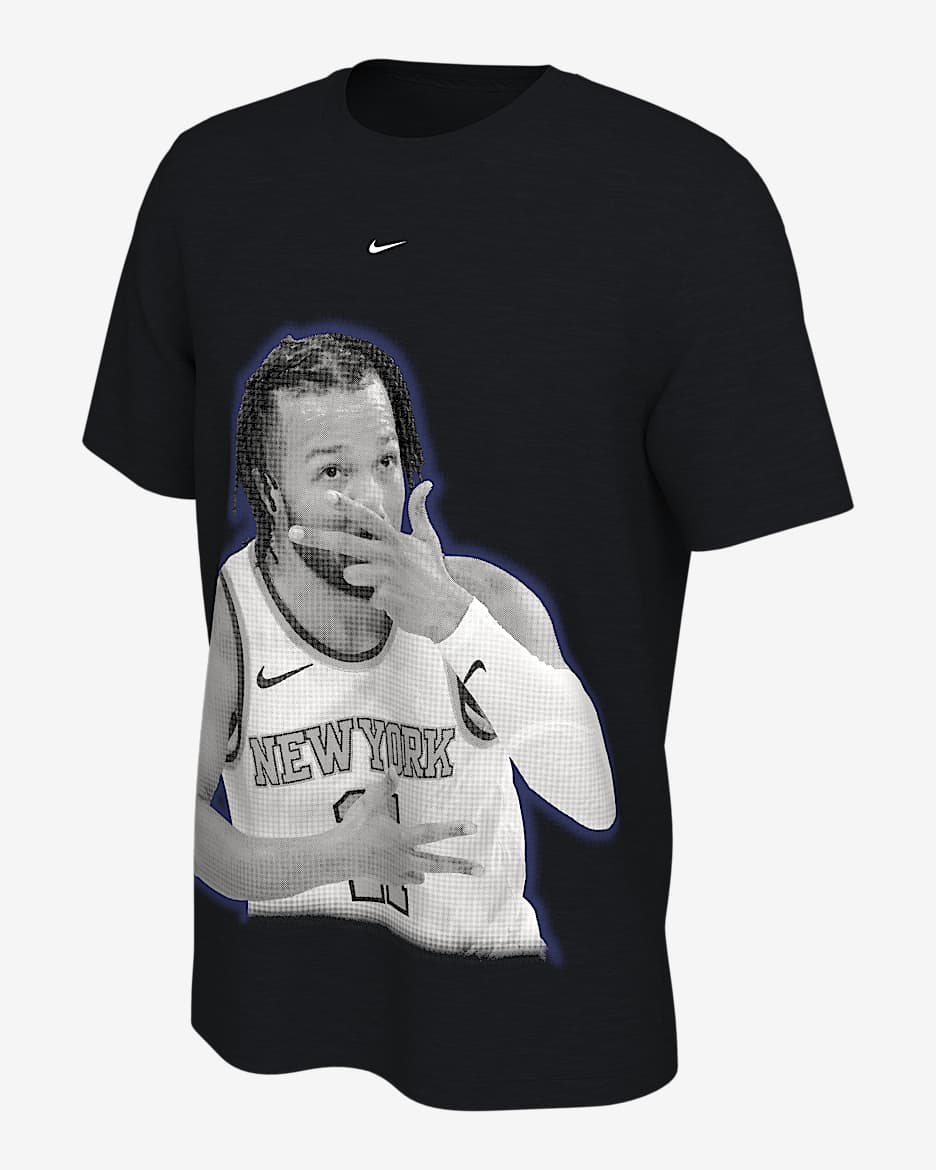 Playera Nike de la NBA para hombre Jalen Brunson - Negro
