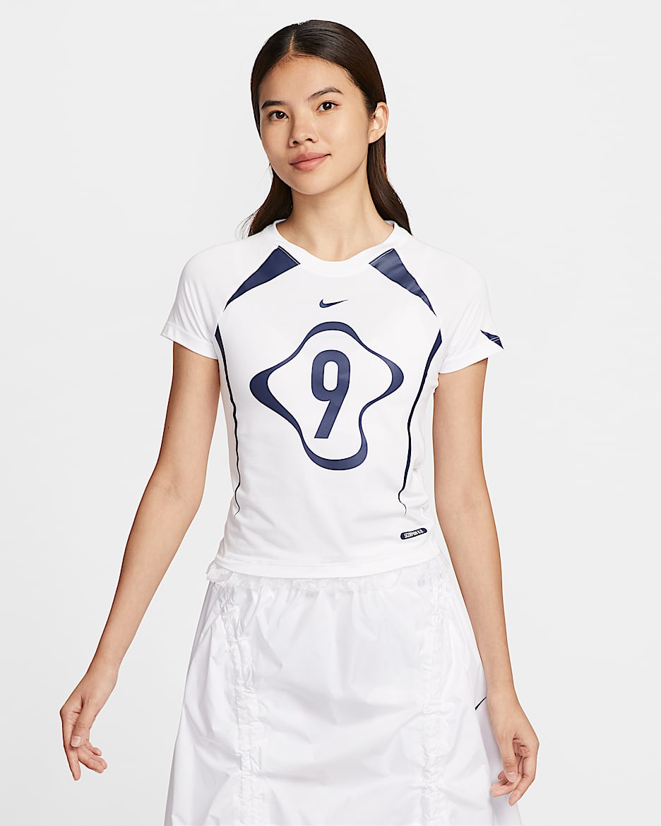 ナイキ スポーツウェア チル ニット ウィメンズ グラフィック Tシャツ - ホワイト