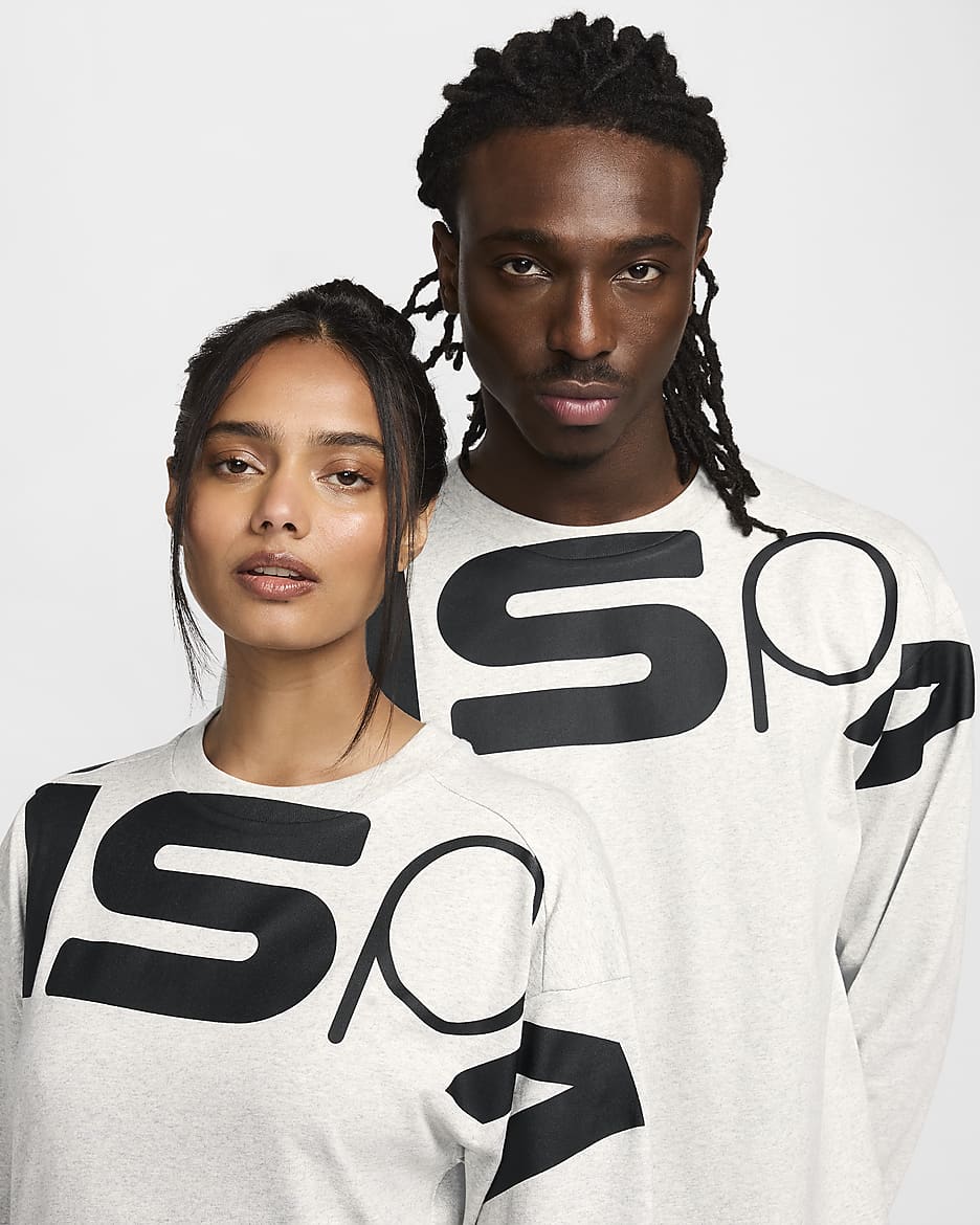 Nike ISPA Long-Sleeve Top - Grey Heather/Black