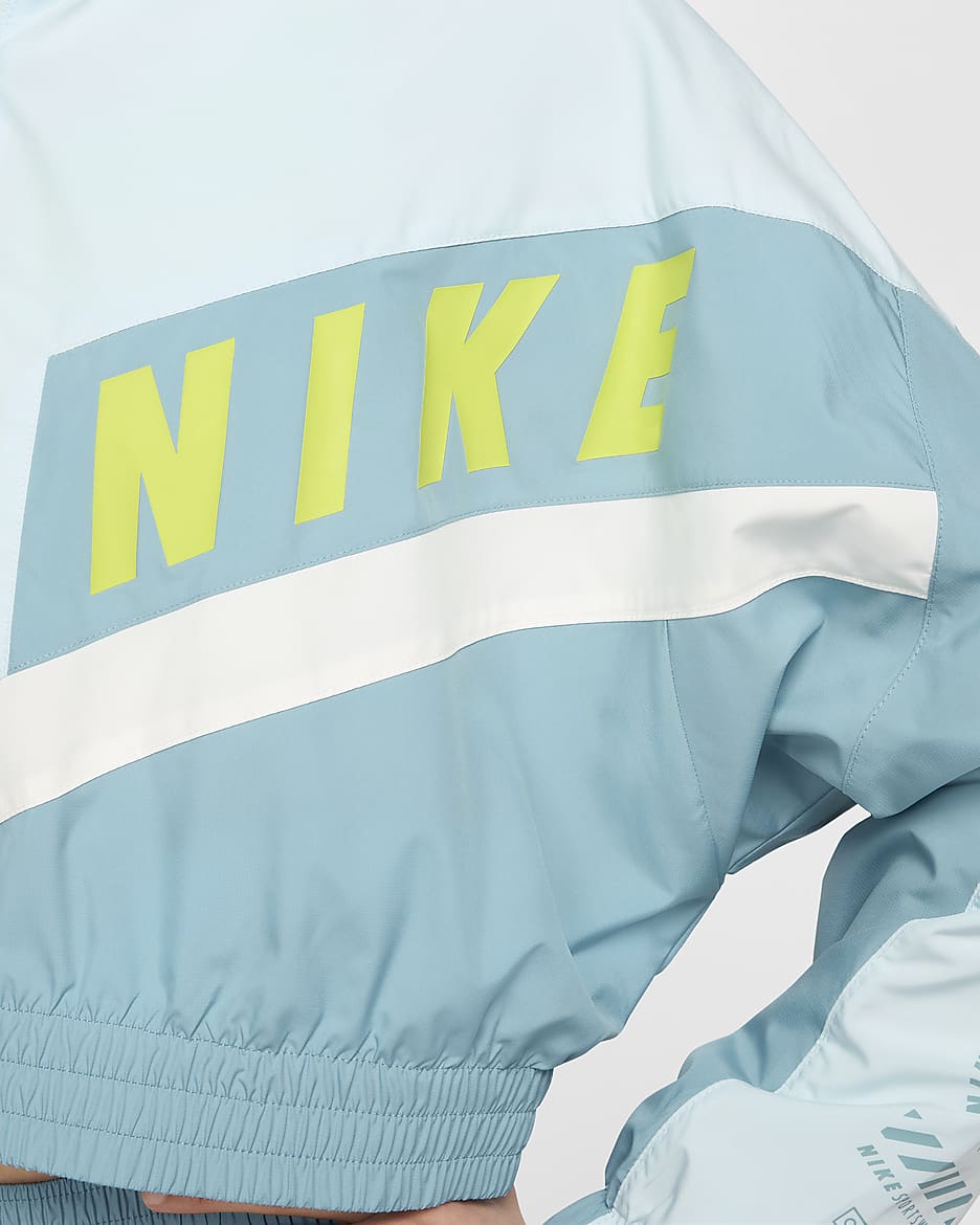 Veste tissée Nike Sportswear pour Femme - Glacier Blue/Denim Turquoise/Sail