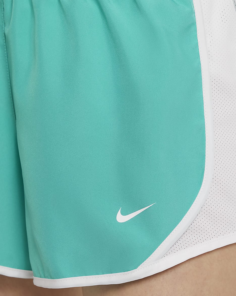 Nike Tempo Older Kids' (Girls') Dri-FIT Running Shorts - Clear Jade II/White/White/White