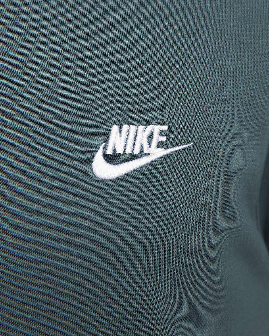 Nike Sportswear Men's Crew-Neck Sweatshirt - Faded Spruce/White