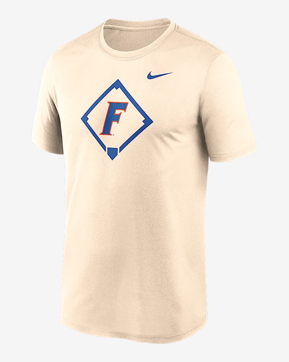 Playera universitaria Nike Dri-FIT para hombre Florida Gators Legend Baseball Icon - Crema