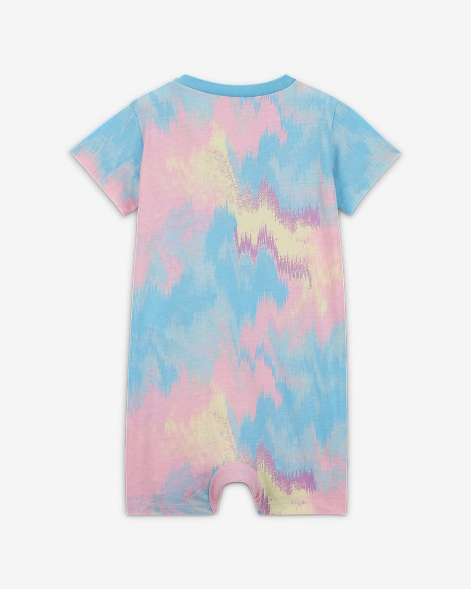 Nike Printed Club Romper Baby (12-24M) Romper - Ocean Bliss