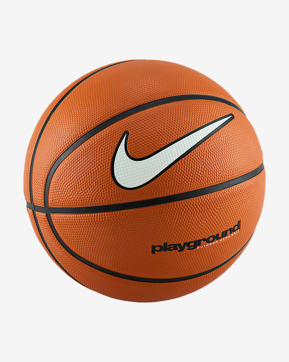 Nike Everyday Playground 8P Basketball (Deflated) - Dark Amber Court/Black/White