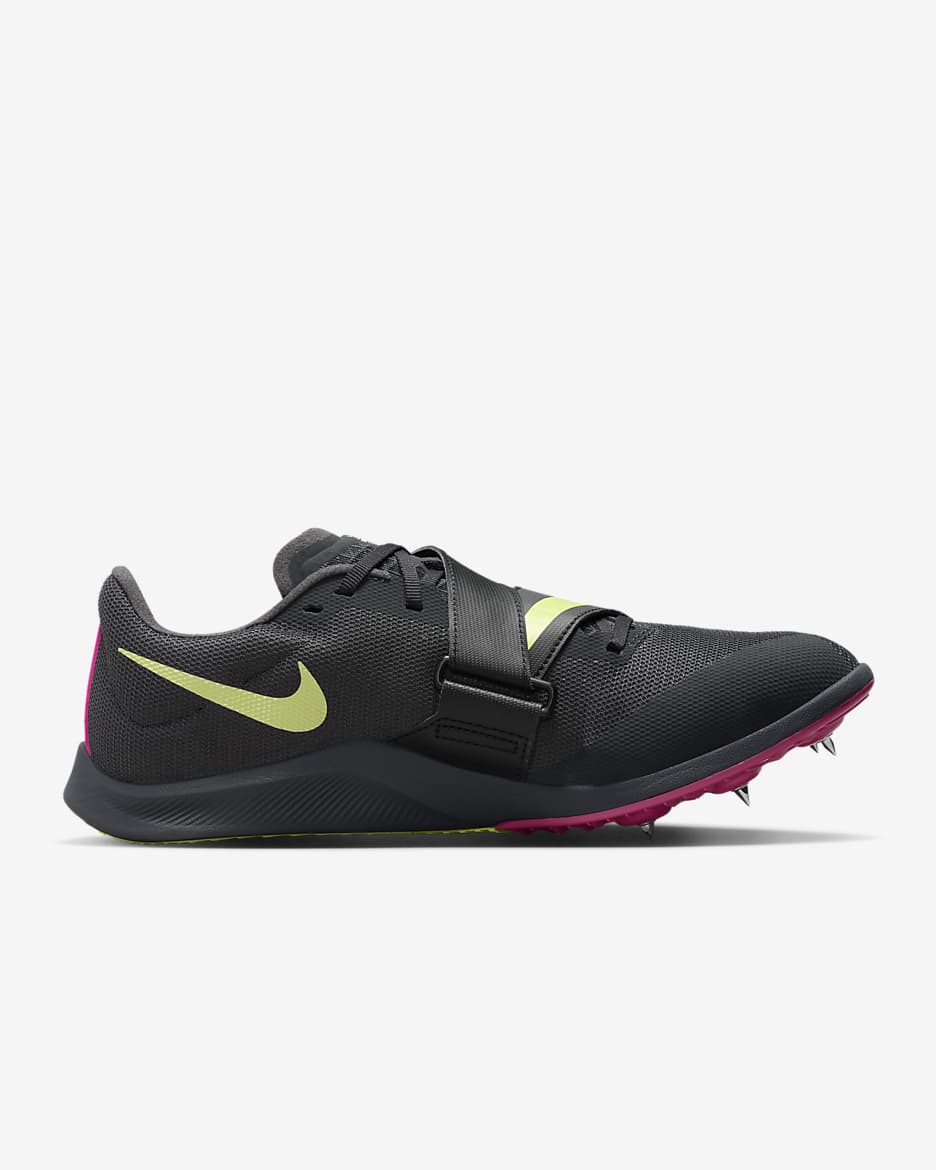 Sapatilhas de salto para atletismo Nike Rival Jump - Anthracite/Preto/Light Lemon Twist/Rosa Fierce