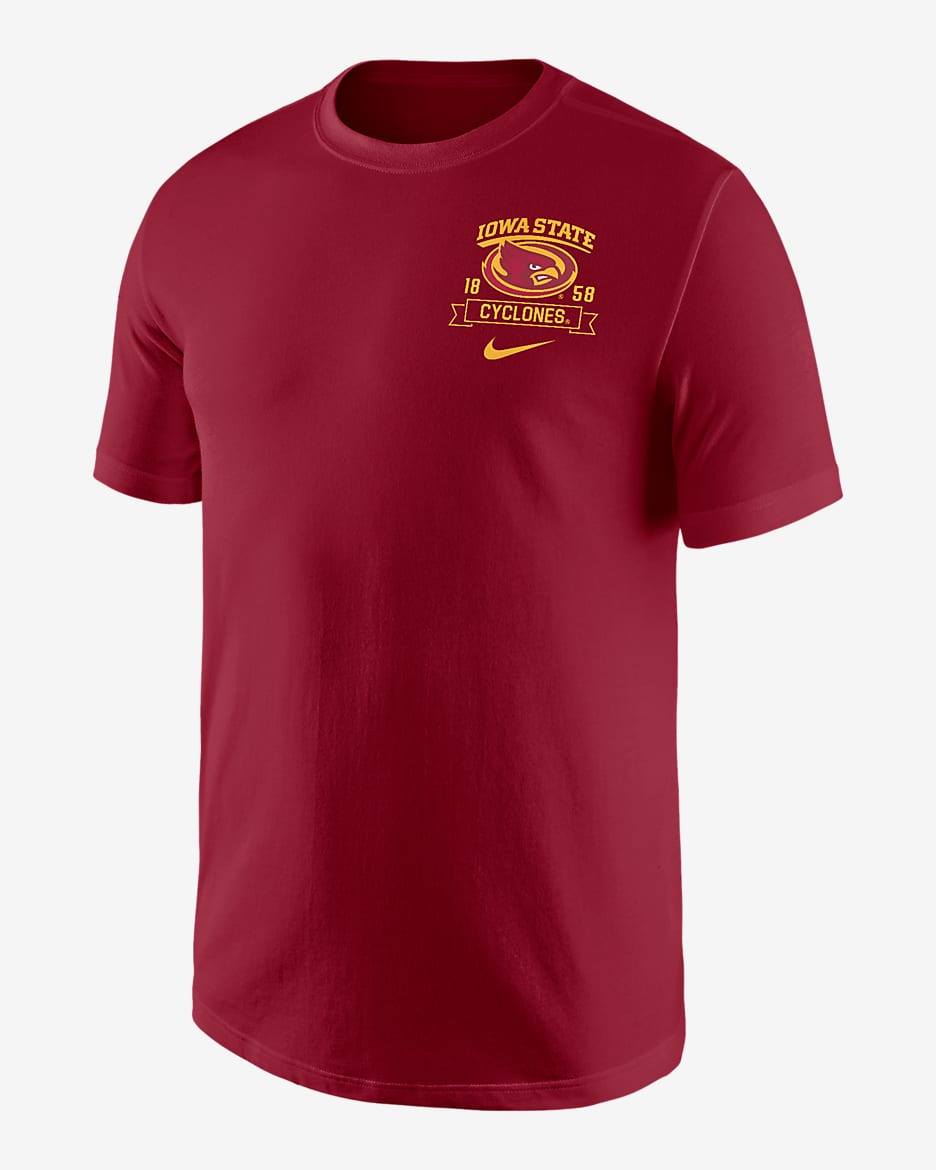 Playera universitaria Nike Max90 para hombre Iowa State - Carmesí team