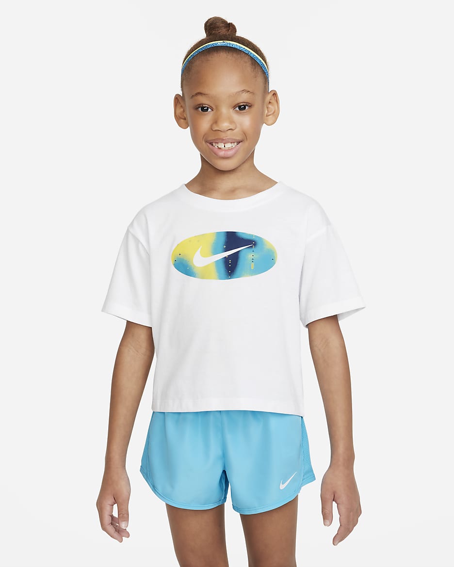 Nike Kids Create Graphic Boxy Tee Little Kids' T-Shirt - White