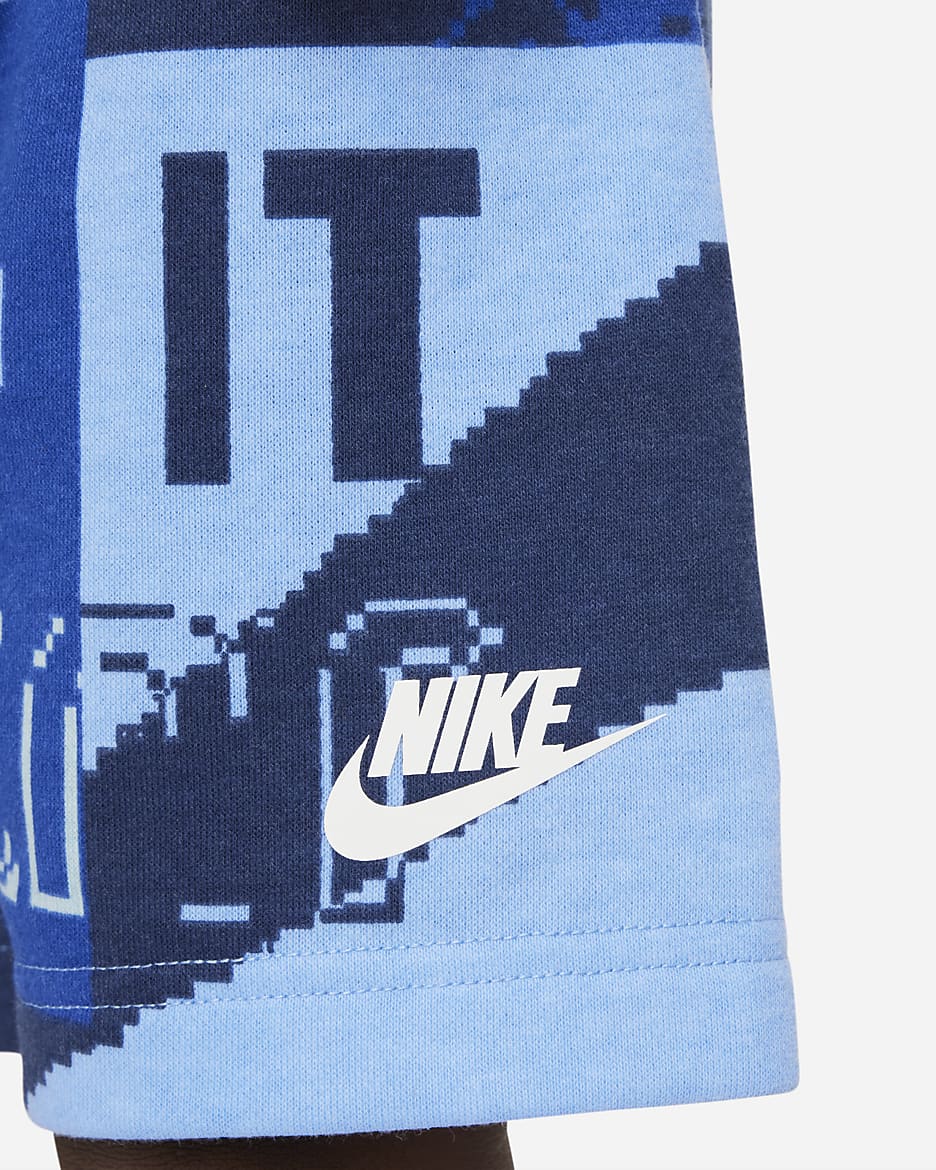 Nike Sportswear Club Lifestyle Shorts Set Toddler 2-Piece Set - University Blue