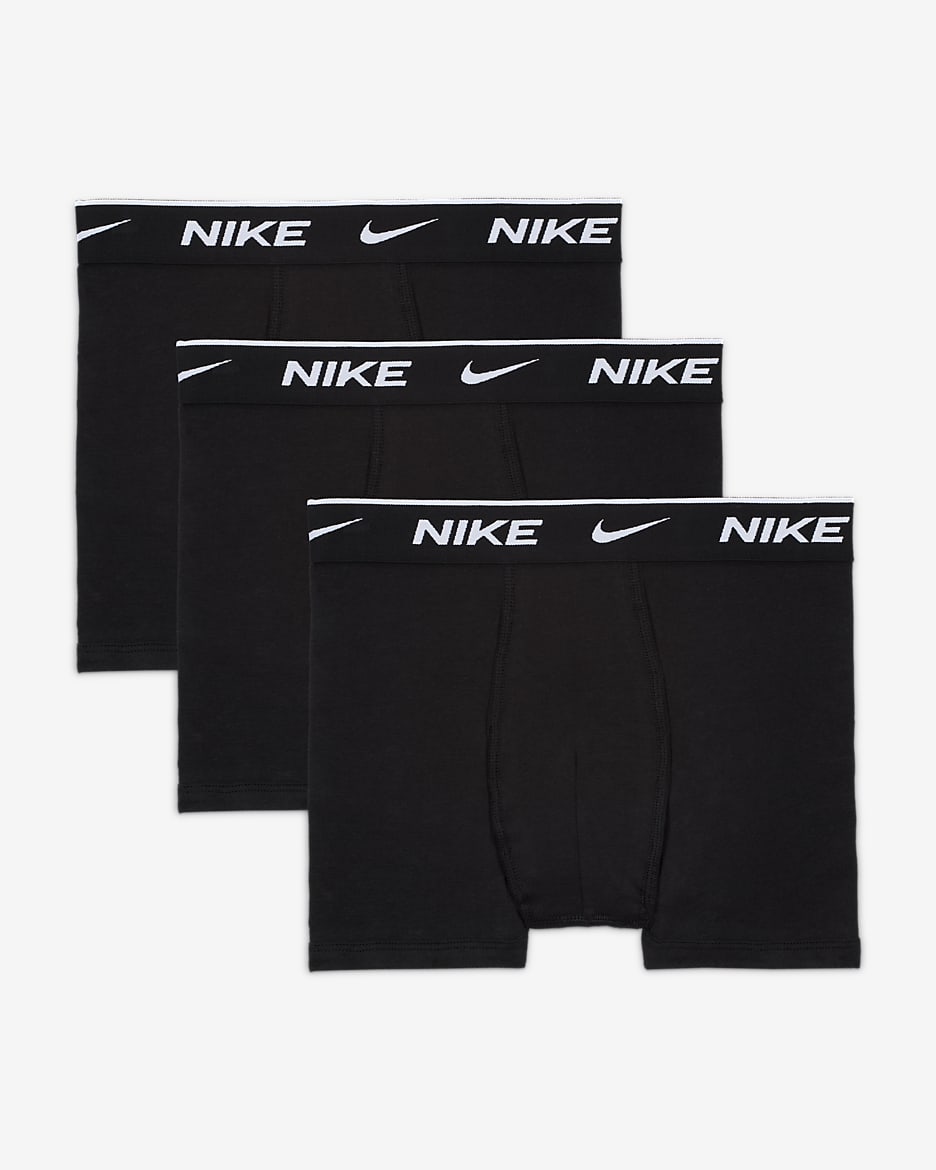 Nike-boksershorts til større børn (3 stk.) - sort