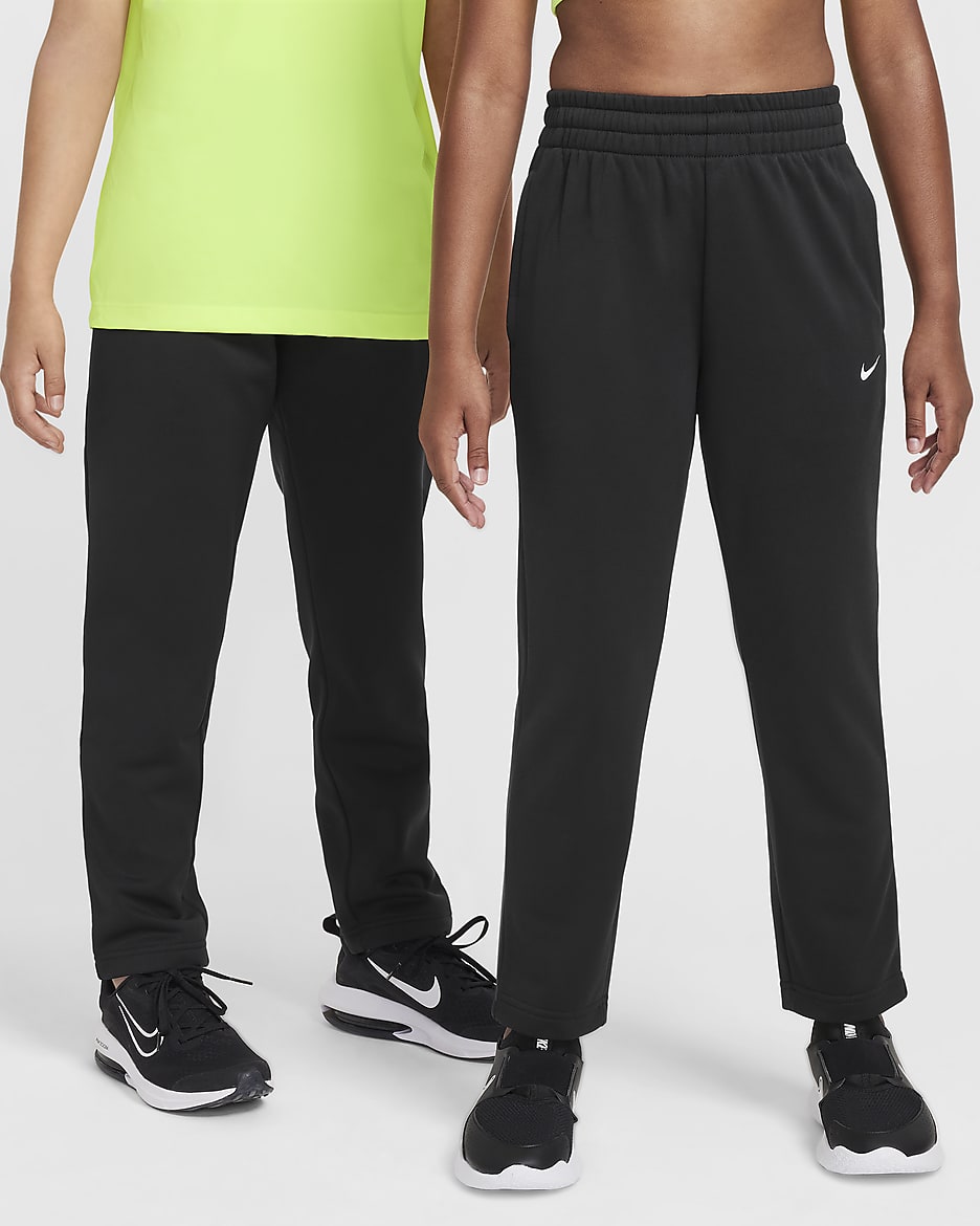 Nike Multi Stain Repel Big Kids' Therma-FIT Pants - Black/White