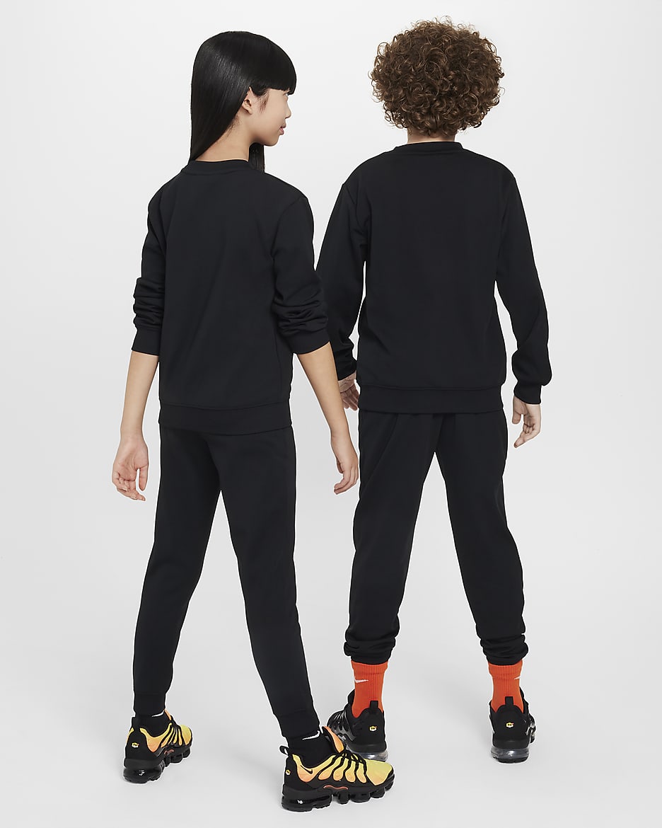 Nike Sportswear Big Kids' Tracksuit - Black/White/White