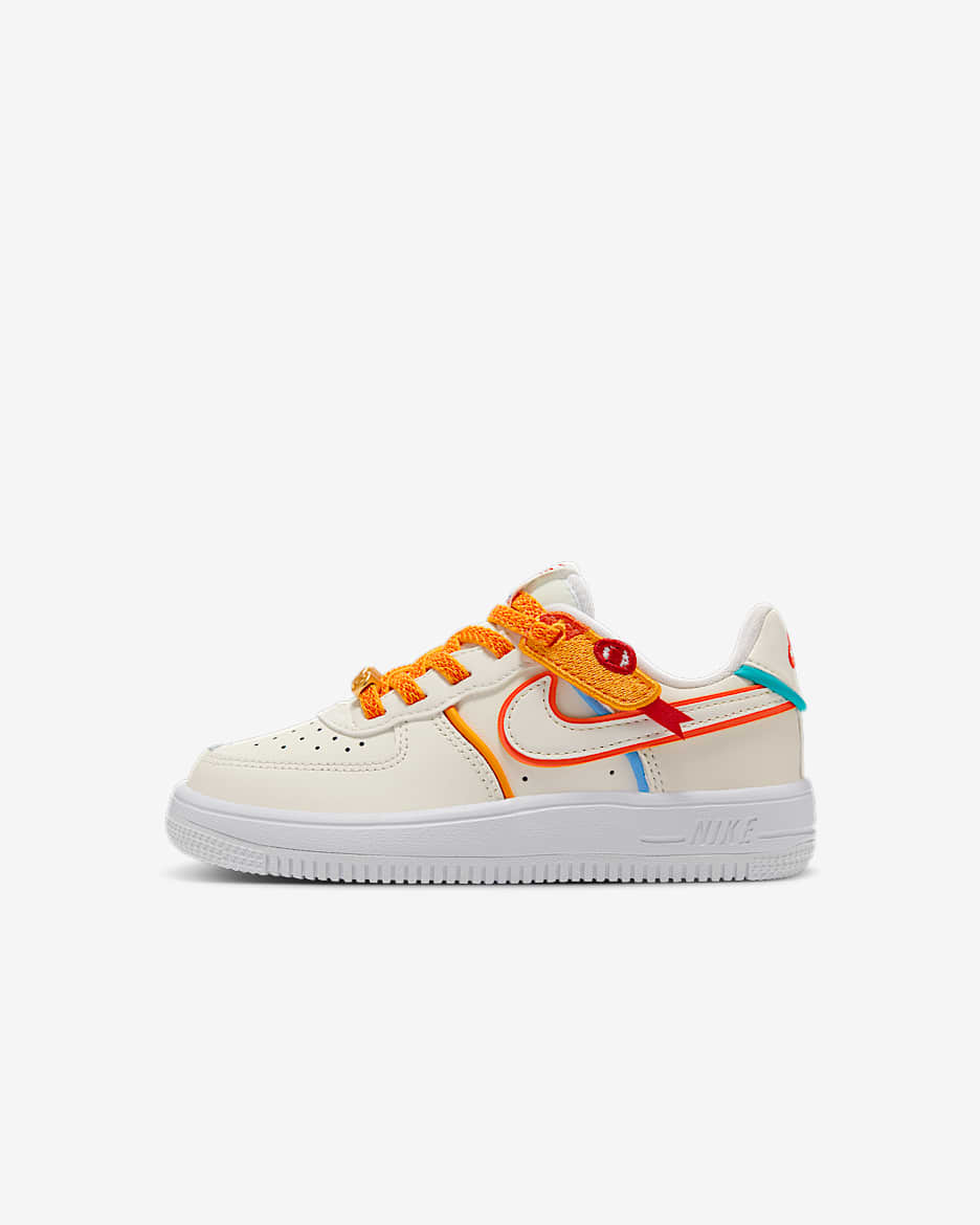 Nike Force 1 Low LV8 EasyOn Little Kids' Shoes - Sail/White/Sail