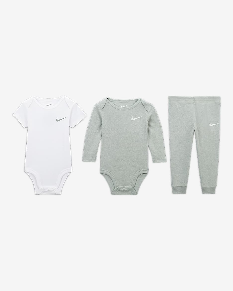 Nike Baby Essentials Baby (0-9M) 3-Piece Pants Set - Mica Green
