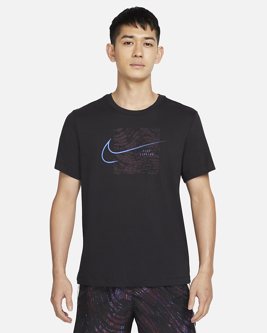 Nike Dri-FIT Run Division Running T-Shirt - Black
