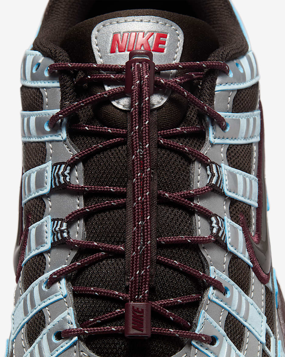 Nike P-6000 Kadın Ayakkabısı - Glacier Blue/Velvet Brown/Metallic Silver/Burgundy Crush