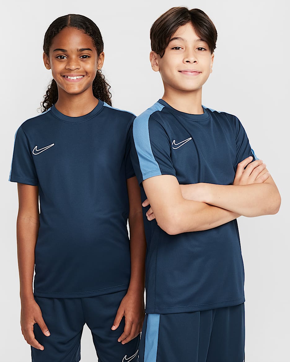 Nike Dri-FIT Academy Kids' Soccer Top - Armory Navy/Aegean Storm/White