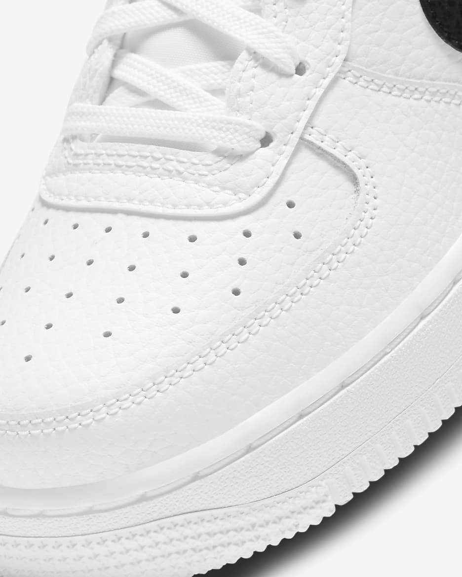 Nike Air Force 1 Older Kids' Shoes - White/Black