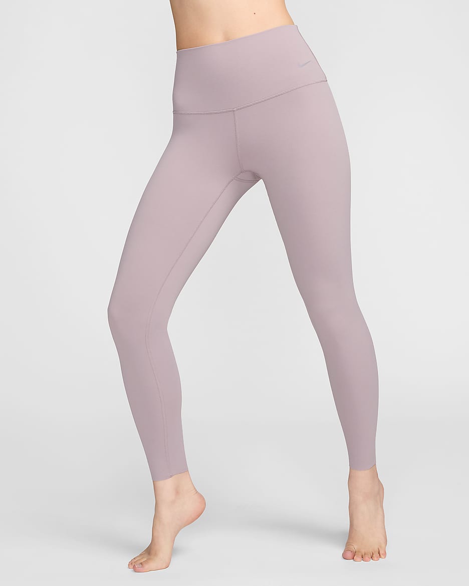 Nike Zenvy Women's Gentle-Support High-Waisted Full-Length Leggings - Light Violet Ore/Black