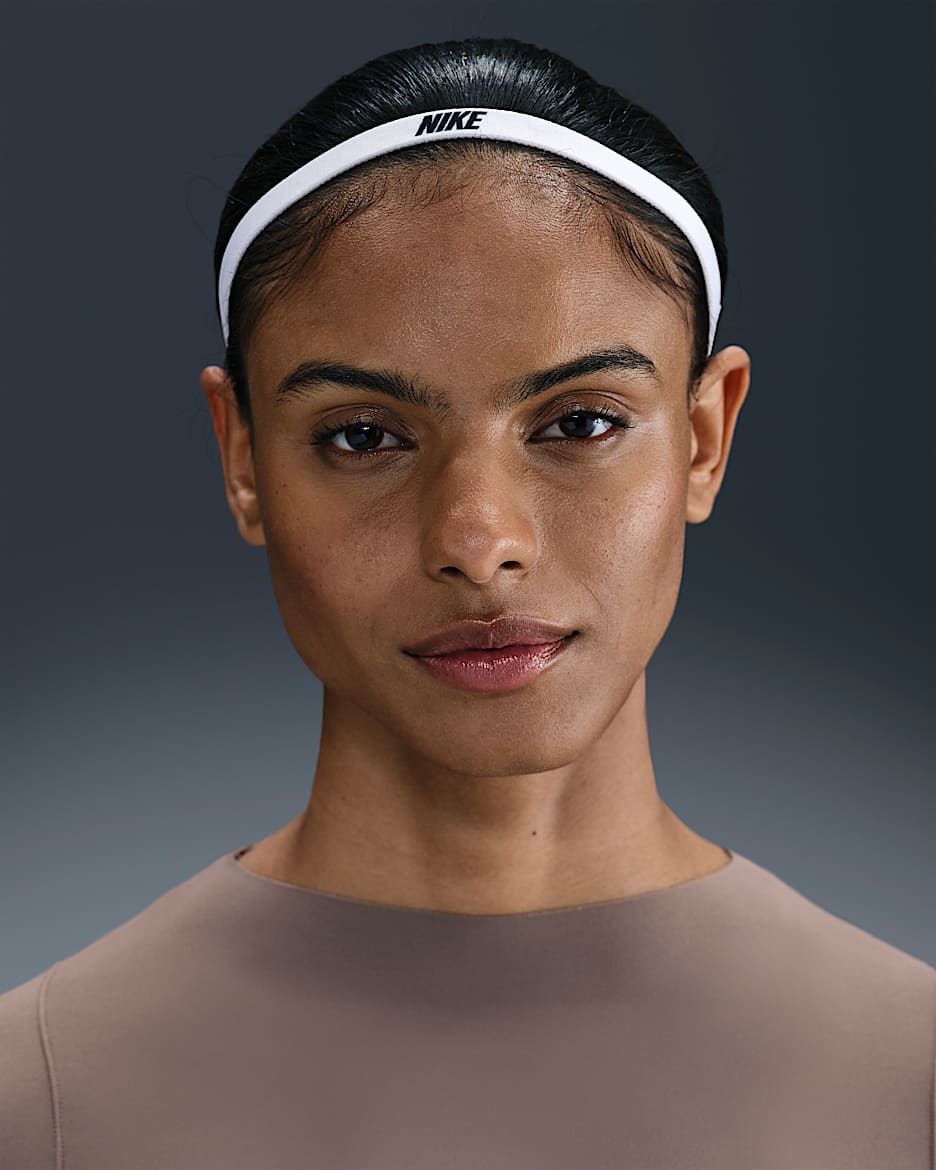 Nike Flex Cintas para el pelo (paquete de 6) - Rosa suave claro/Light Army/Blanco