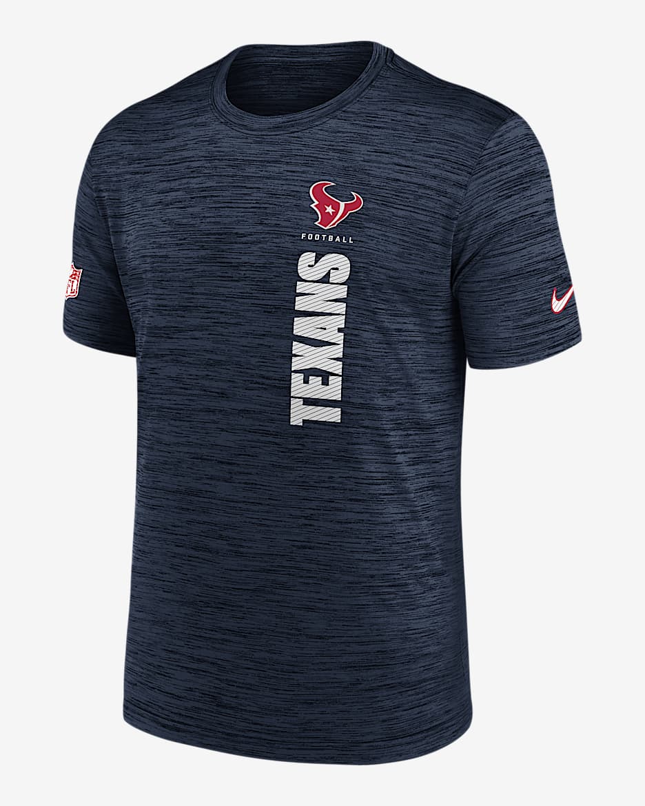 Houston Texans Sideline Velocity Nike Dri-FIT NFL-T-Shirt (Herren) - Pitch Blue
