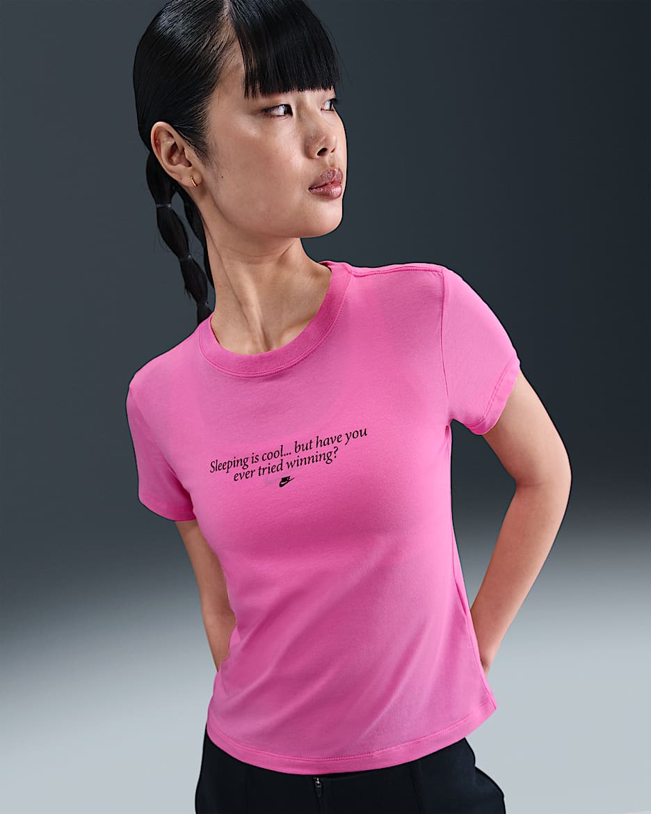Nike Sportswear Chill Knit Women's Slim T-Shirt - Playful Pink