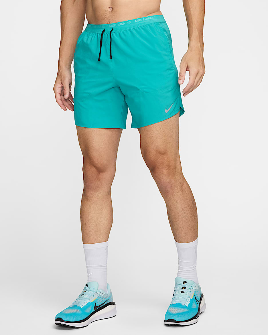 Nike Stride Men's Dri-FIT 7" Brief-Lined Running Shorts - Dusty Cactus/Black