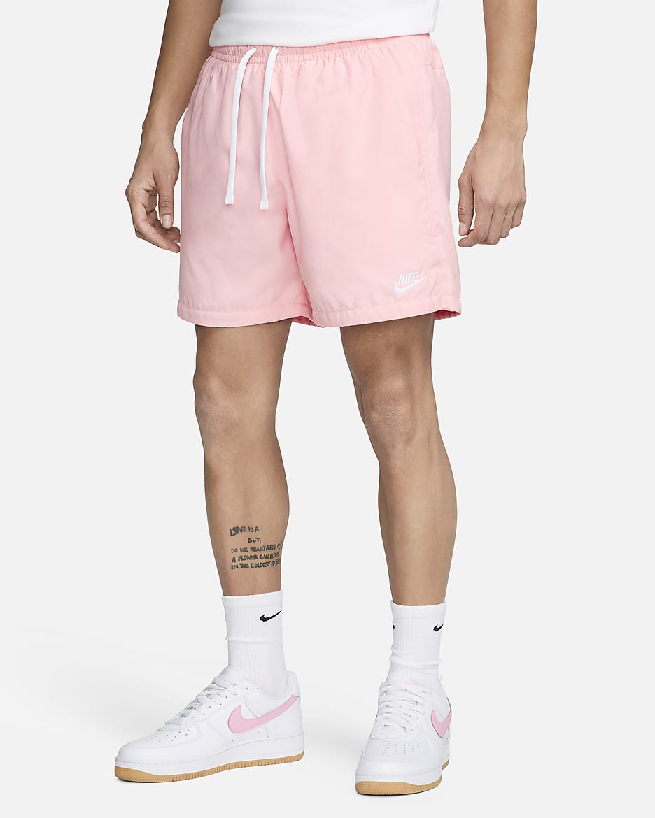 Nike Sportswear Pantalons curts oberts de teixit Woven - Home - Pink Bloom/Blanc