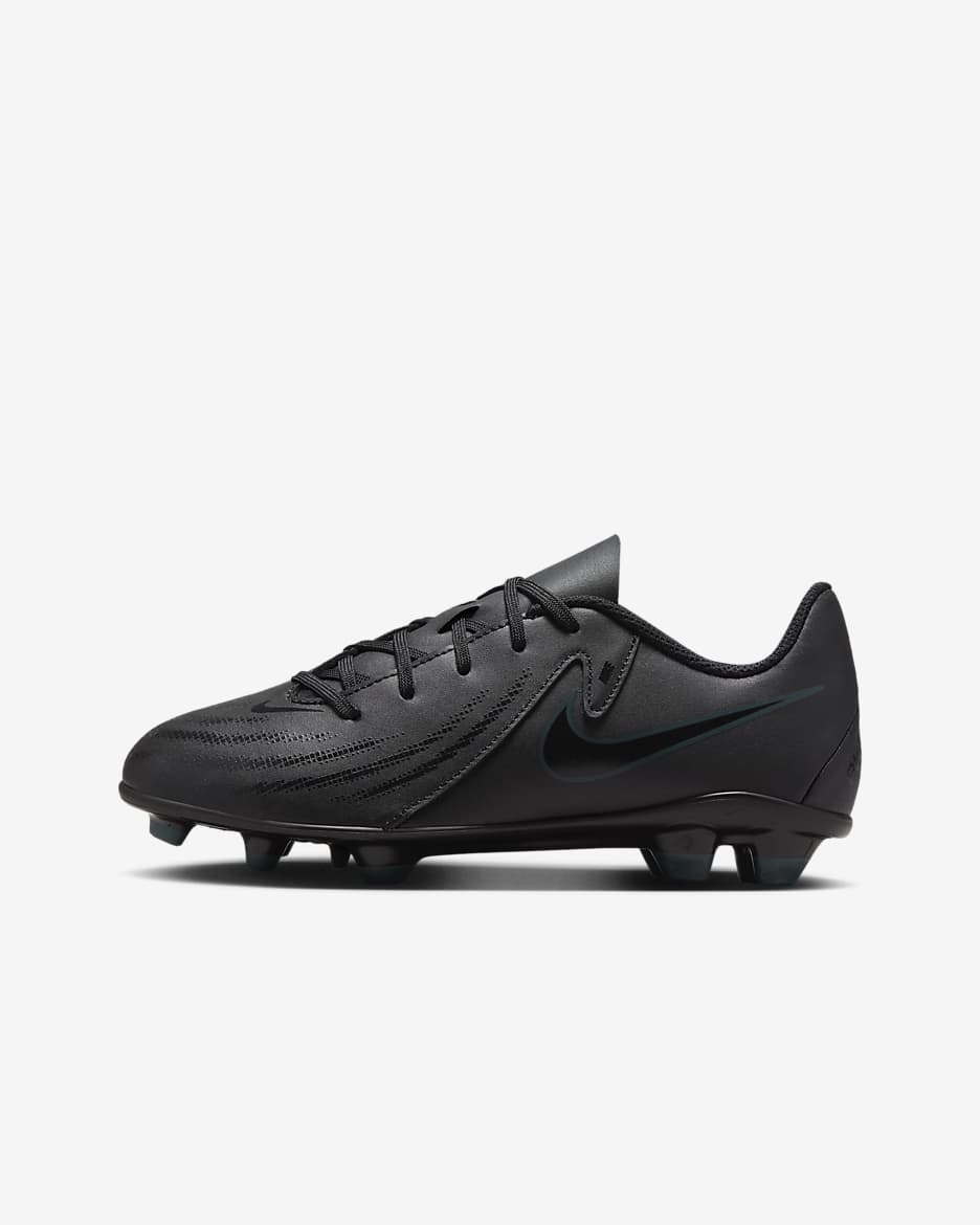 Nike Jr. Phantom GX 2 Club MG alacsony szárú, stoplis futballcipő gyerekeknek/nagyobb gyerekeknek - Fekete/Deep Jungle/Fekete