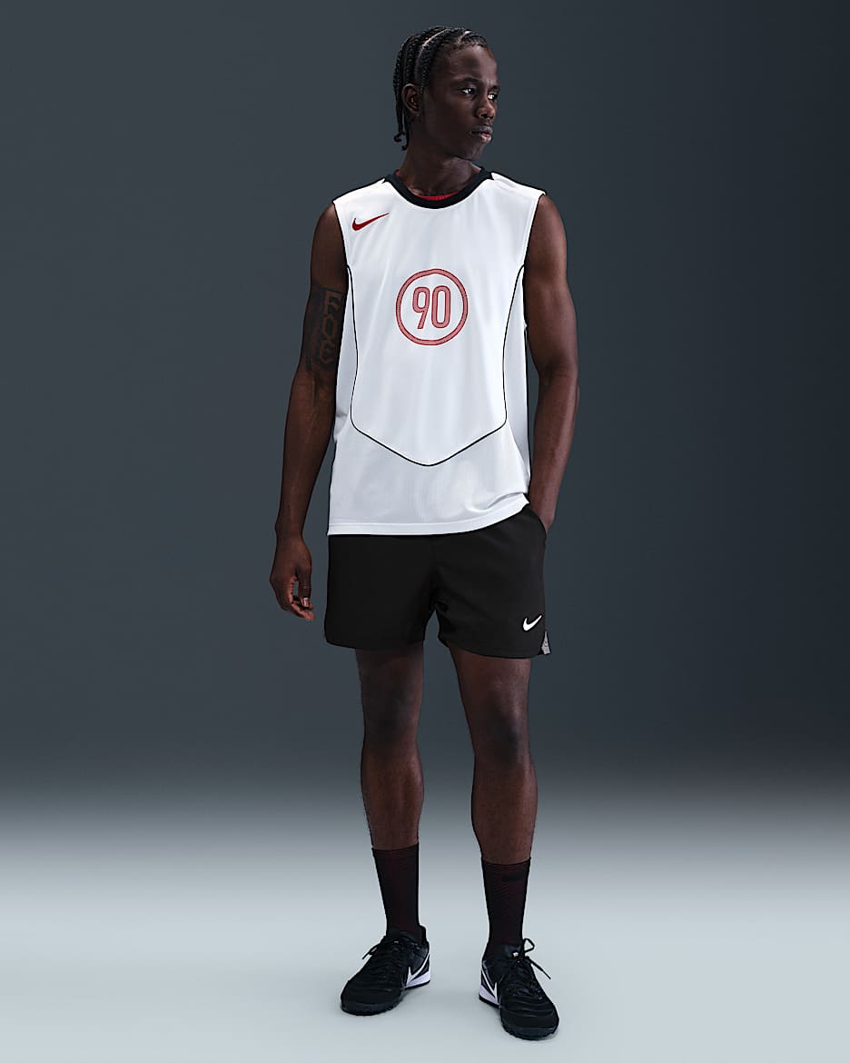 Nike Total 90 Men's Dri-FIT Soccer Shorts - Black/Light Graphite/Sail