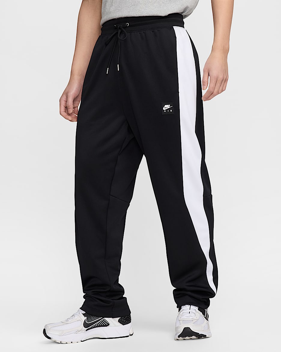 Pants deportivos de tejido Knit de poliéster para hombre Nike Air - Negro/Blanco/Blanco