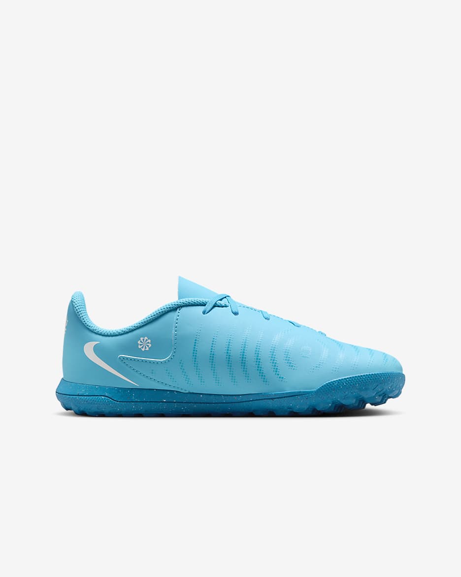 Nike Jr. Phantom GX 2 Club 小/大童 TF 足球鞋 - Blue Fury/白色