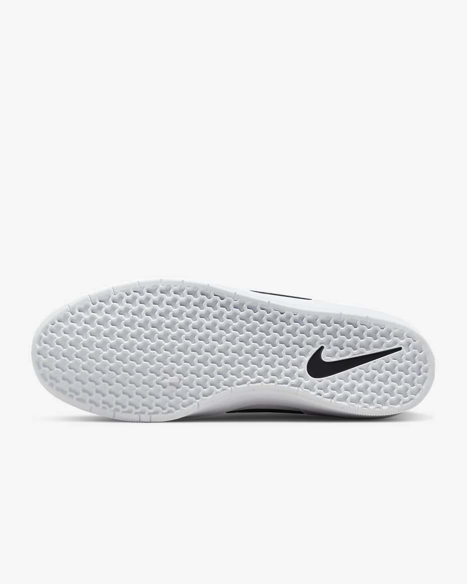 Nike SB Force 58 Premium Skate Shoe - White/White/White/Black
