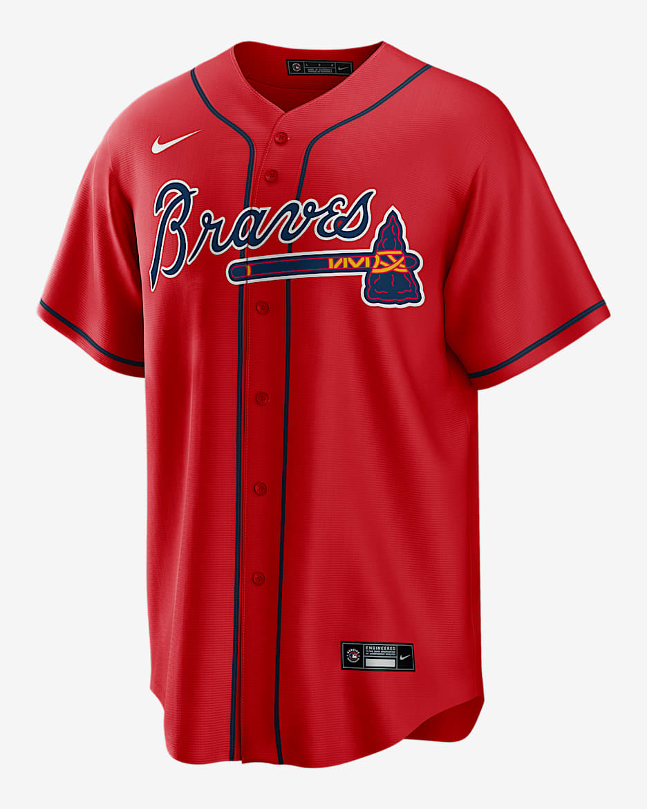 Jersey de béisbol Replica para hombre MLB Atlanta Braves (Matt Olson) - Rojo deportivo