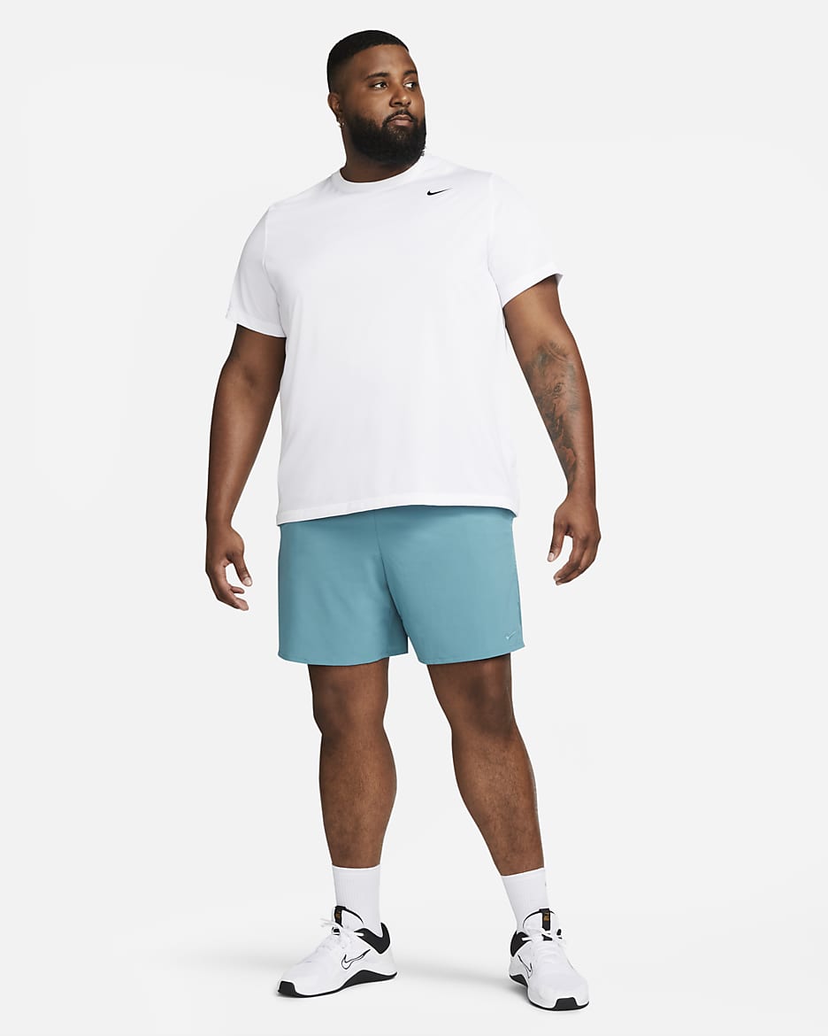 Nike Unlimited vielseitige Dri-FIT Herrenshorts ohne Futter (ca. 18 cm) - Mineral Teal/Schwarz/Mineral Teal